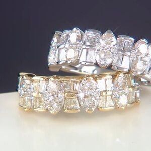 Affinity Diamonds Mixed Cut 1.50cttw Band
Ring, 14K White Gold Size 8